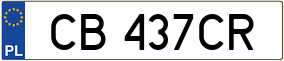 Trailer License Plate